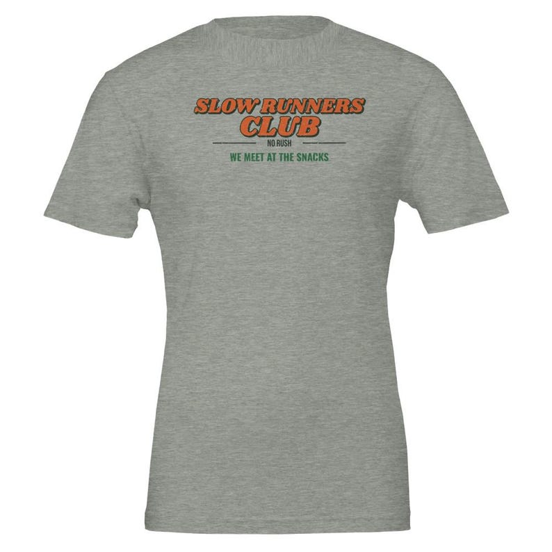 Slow Runners Club Shirt, Funny Trail Running Tee, Ultra Runner Gift, Hiking Shirt, Mountain Runner Gift in Multiple Colors & Sizes Athletic Heather
