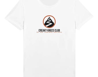 Camiseta técnica para correr del Club de las Rodillas Quebradizas, camiseta de trail running que absorbe la humedad, regalo divertido para corredores de trail.