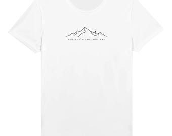 Camiseta técnica para correr "Collect Views Not PRs", camiseta de trail running que absorbe la humedad, regalo para corredores de trail, camiseta para correr