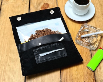Rolling  tobacco pouch with Snaps
