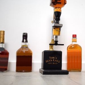 Steampunk whiskey dispenser. liquor dispenser. MODEL AXEL.