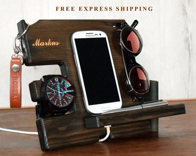 Personalized-gifts,  Eco Wood desk Organizer.