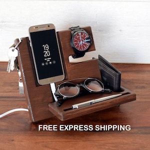 Gifts for mother, mom gifts, Son&#39;s gift for mother, Desk organizer, Nightstand Docking station, Glasses holder