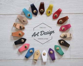 Set of 2 pcs Cord Wrap Cord Holder Birthday Gift for Children Gift for Him Gift for her cable organizer, cord holder, leather cord holder