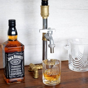 bourbon dispenser, Anniversary Gift, alcohol dispenser, husband Gift, Pure copper, groomsmen gift, Beverage dispenser, whiskey dispenser