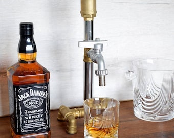 bourbon dispenser, Anniversary Gift, alcohol dispenser, husband Gift, Pure copper, groomsmen gift, Beverage dispenser, whiskey dispenser