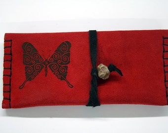 Butterfly Leather Tobacco Case