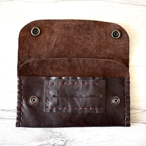 Personalized Tobacco pouch, Genuine leather