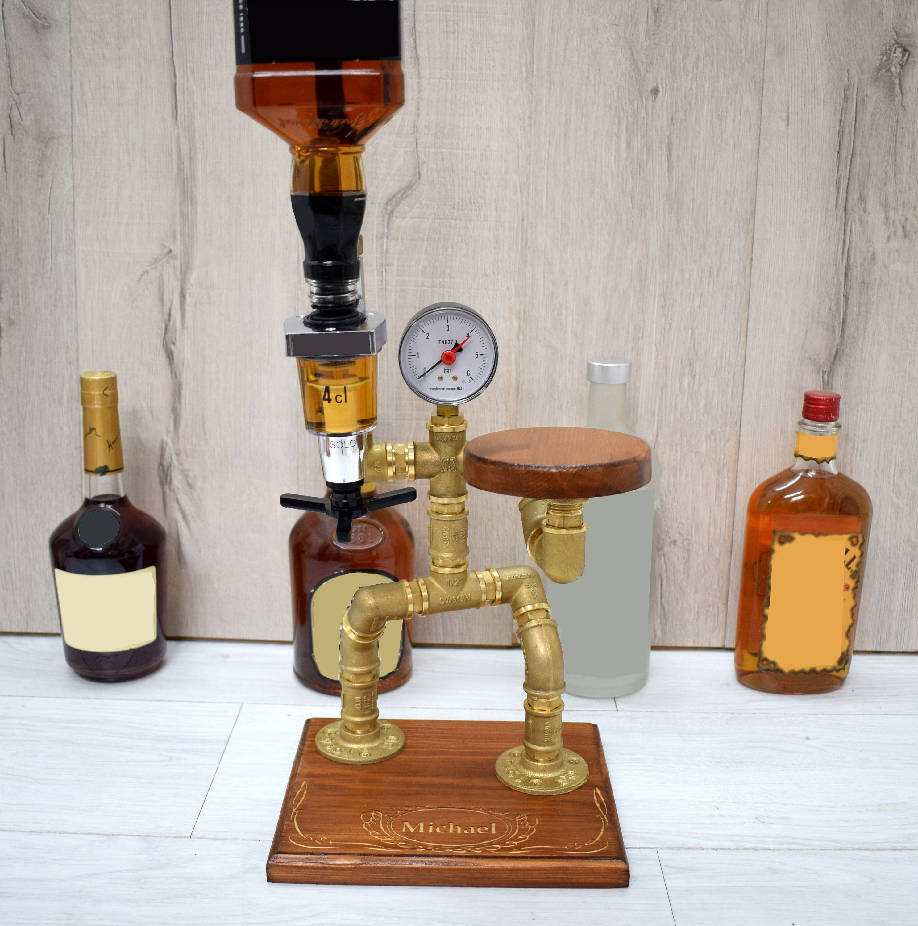 Industrial Liquor Dispenser, Steampunk Dispenser, Alcohol Lover