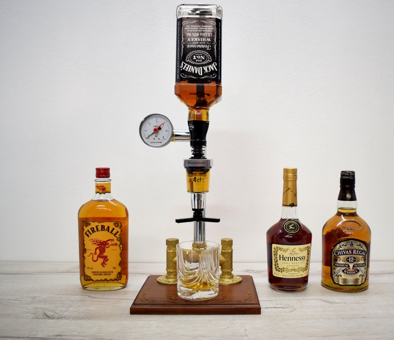 Whiskey Mini Bar Liquor Dispenser 1 Bottle Holder Gift for Etsy