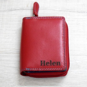 Leather wallet Christmas Gift for women
