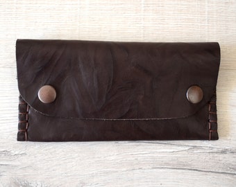 Tabakbeutel aus echtem Leder, personalisiertes Geschenk
