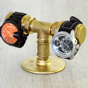 Watch Holder, Watch Display Stand, Watch Stand for two Watches, Watch Storage, Gifts for Him, Anniversary Gifts, Watch stand