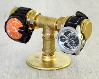 Watch Holder, Watch Display Stand, Watch Stand for two Watches, Watch Storage, Gifts for Him, Anniversary Gifts, Watch stand