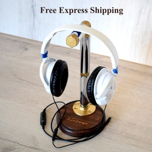 Personalised Headphone Stand Holder for Gamer or Music Lover.