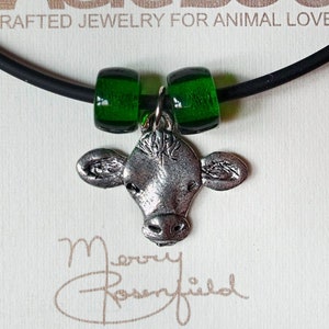 Pewter Cow Necklace