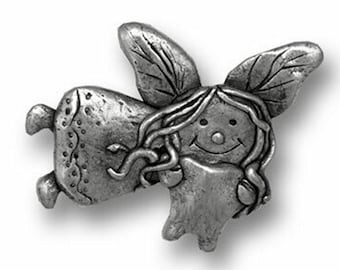 Pewter Tooth Fairy Lapel Pin