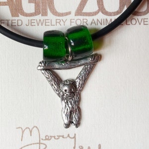 Pewter Orangutan Necklace