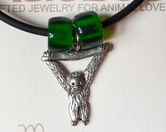 Pewter Orangutan Necklace