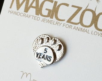 Year of Service Pin for Veterinary Profession 5 Year