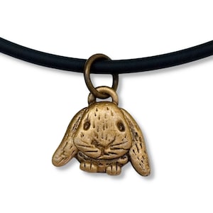 Bronze Lop eared Rabbit Necklace