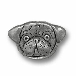 Pewter Pug Lapel Pin