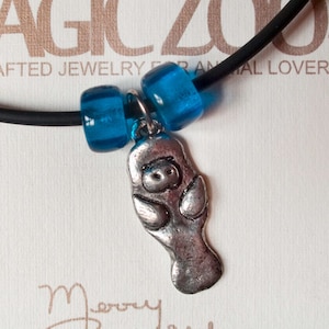 Pewter Manatee Necklace