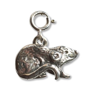 Dumbo Rat Charm for Bracelet Sterling Silver