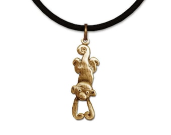 Bronze Monkey Necklace