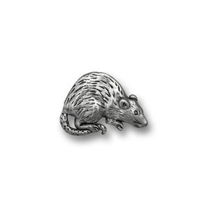 Tinnen rat reversspeld