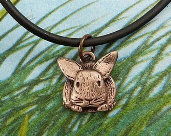 Bronze Bunny Necklace