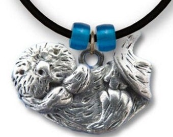 Pewter Large Sea Otter Necklace