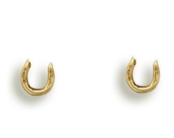Broche Stickpin Victorienne En Fer à Cheval – Or 9 Carats, Perles Et Pâte