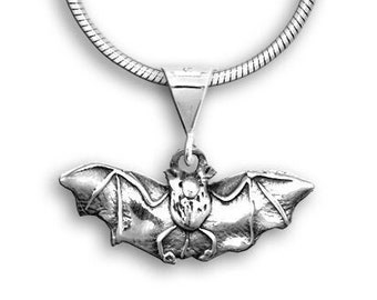 Bat Small Pendant Sterling Silver