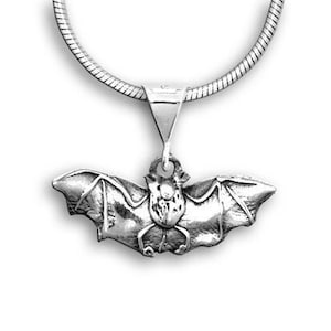 Bat Small Pendant Sterling Silver