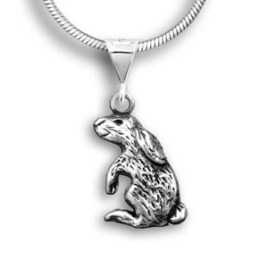 Rabbit Pendant Sterling Silver