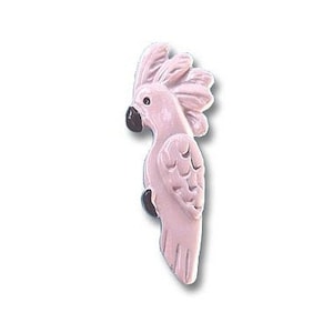 Enamel Moluccan Cockatoo Brooch