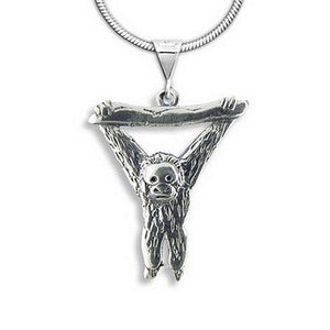 Orangutan Pendant Sterling Silver