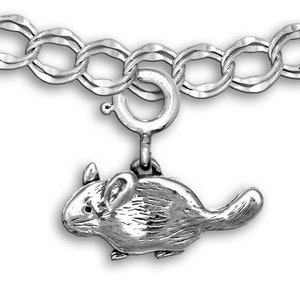 Chinchilla Charm for Bracelet Sterling Silver