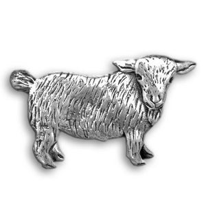 Broche Chèvre naine en argent sterling