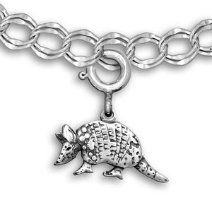 Armadillo Charm for bracelet Sterling Silver
