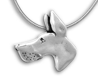 Great Dane Pin Pendant Combination in Sterling Silver