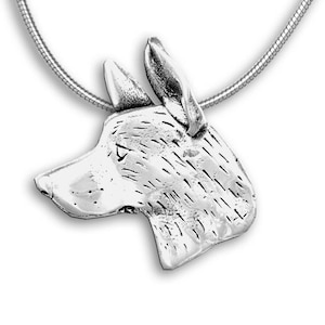 Australian Cattle Dog Pin Pendant in Sterling silver