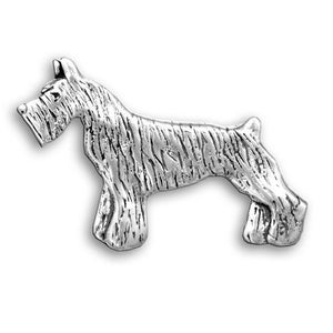 Schnauzer Brooch in Sterling Silver