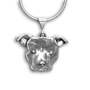 Pitbull Pendant in Sterling Silver