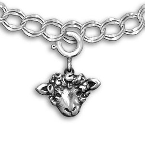 Sheep Charm for Bracelet Sterling Silver
