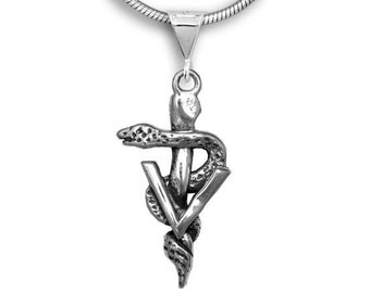 Veterinarian Pendant Sterling Silver