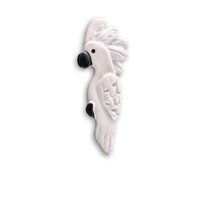Enamel umbrella cockatoo pin