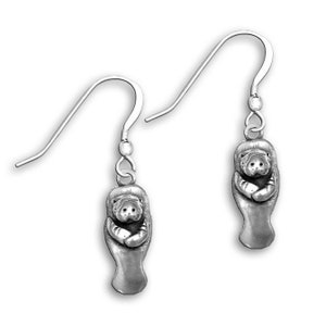 Kolczyki Manatee Srebro Sterling