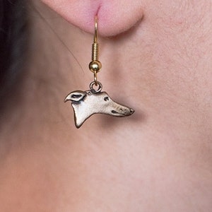 Bronze Greyhound Earrings